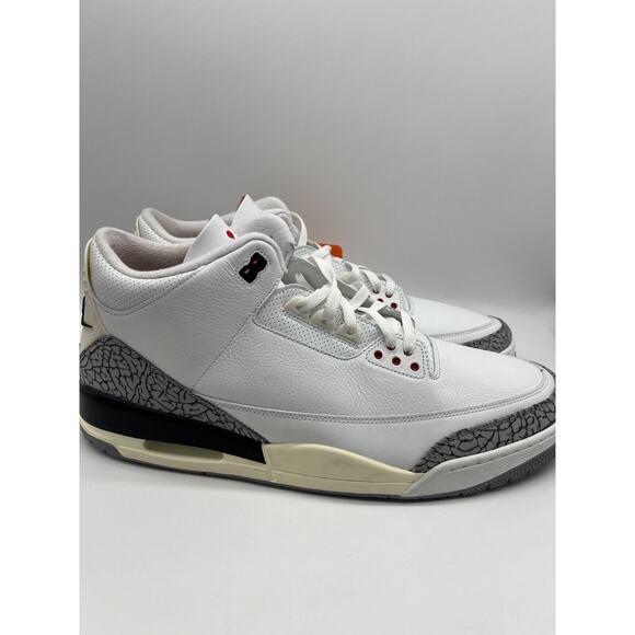 Nike Air Jordan 3 Retro White Cement Reimagined DN3707-100 Mens Size 18 New